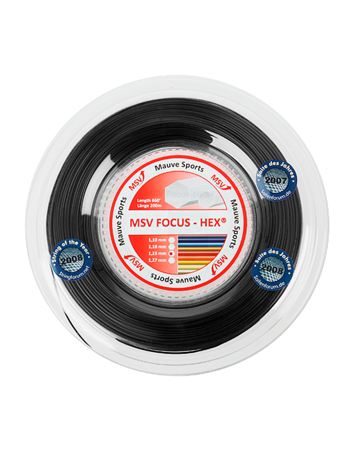 schwarz 1,15 mm 0,40 EUR/m MSV Focus HEX ULTRA 200m Rolle 